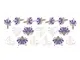 stickere flori lavanda si inimi dantela