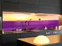 Autocolant perete bucătărie, Folina, peisaj câmp cu lavandă la apus, rolă de 67x200 cm, cu racletă şi cutter incluse