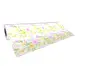 Autocolant mobilă decorativ, Folina, model flori mov cu galben, 122 cm lăţime