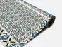 Autocolant gresie şi podele, Folina, model floral bej/albastru, rolă de 200x120 cm