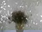 Folie geam electrostatică mozaic auriu Cora
