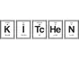 Sticker decorativ Kitchen Chemistry, Folina, negru, 120x30cm
