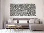 Oglindă decorativă Flower Blossom, Folina, culoare gri, dimensiune oglindă 200x93 cm