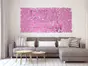 Oglindă decorativă Flower Blossom, Folina, culoare roz, dimensiune oglindă 200x93 cm