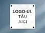 Plăcuţă personalizată cu logo, model print marmură