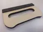 Racletă profesională din lemn cu cap din pâslă, dimensiune 15x9 cm
