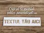 Șablon semnalizare personalizat la comandă cu textul tău și font la alegere, reutilizabil, pentru realizarea marcajelor 