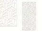 Șablon perete cu model geometric repetitiv, dimensiune 30x60 cm