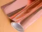 Autocolant cu efect metalic Rose Gold, Aslan, cu aspect lucios, lăţime de 125 cm