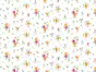 Autocolant decorativ Sunflor, d-c-fix, alb cu model floral colorat, rolă de 45x200 cm 