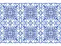 Autocolant perete imitaţie faianţă decorativă albastră, Folina, material rezistent la apă şi căldură, rolă de 60x200 cm