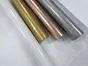 Set autocolant metalic lucios – auriu, rose gold, argintiu 30x100 cm + folie transfer 30x300 cm – pentru cutter plotter și stickere premium