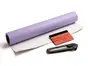 Set autocolant mobilă mov lavandă mat 126 x 500 cm cu racletă cu pâslă și cutter