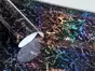 Autocolant marmură neagră cu efect holografic, Magic Marble - 75x250 cm