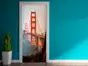 Autocolant uşă Golden Gate, Folina, model multicolor, dimensiune autocolant 92x205 cm
