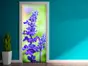 Autocolant uşă Purple flower, Folina, model cu peisaj, dimensiune autocolant 92x205 cm