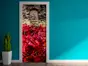 Autocolant uşă Zid toamna, Folina, model cu peisaj, dimensiune autocolant 92x205 cm