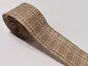 Bandă textilă decorativă, carouri bej, rolă de 5x500 cm
