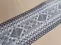 Set 10 Borduri decorative autoadezive, Folina 21, cu motive tradiţionale româneşti alb-negru, 10x100 cm