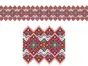 Set 5 Borduri decorative autoadezive, Folina 24, cu motive tradiţionale româneşti, multicolore. 10x100 cm