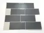 Faianţă autoadezivă 3D Smart Tiles, Folina, Metro Tiles gri - set 10 bucăţi