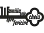 Sticker perete Familia este cheia, Folina, Negru, 60x27cm