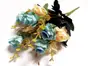 Floare artificială Minirosa bleu, 30 cm înălţime