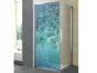 Folie cabină duş, Folina, sablare albastră, rolă de 100x210 cm