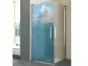 Folie cabină duş, Folina, sablare cu model Sub apă, rolă de 100x210 cm