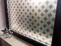 Folie geam autoadezivă Abela, Folina, sablare cu model geometric gri, 100 cm lăţime