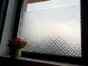 Folie geam autoadezivă Gladys, Folina, sablare cu model geometric gri, rolă de 100x170 cm