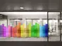 Folie sablare decorativă Loria, autoadezivă, imprimeu multicolor - 90x300 cm
