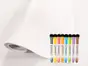 Autocolant tablă de scris cu marker Whiteboard, X-Film, rolă de 126x200 cm, cu set markere colorate