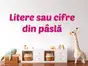 Litere sau cifre personalizate din fetru (până la 4 litere/cifre), pâslă colorată, 13 culori disponibile, grosime de 3 mm