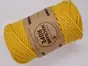 Macrame Rope, fire răsucite de 4 mm, galben