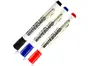 Set markere semipermanente pentru tabla whiteboard, Deli 6817, 3 culori - negru, albastru si rosu