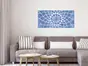 Oglindă decorativă albastră Carla, decoraţiune perete din oglindă acrilică albastră, 100x50 cm