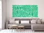 Oglindă decorativă Flower Blossom, Folina, decoraţiune perete, verde, 200x93 cm