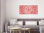 Oglindă decorativă roşie Carla, decoraţiune perete din oglindă acrilică roşie,100x50 cm