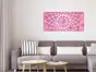 Oglindă decorativă roz Carla, decoraţiune perete din oglindă acrilică roz,100x50 cm