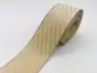Panglică textilă decorativă, Folina, bej cu dungi oblice, 4 cmx10 metri