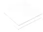Placă din acril alb lucios, plexiglas de 3mm grosime, 40x40 cm