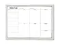 Tablă albă whiteboard, planificator săptămânal, cu ramă din aluminiu, 60x80cm