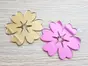 Set 2 stickere oglindă Floare, Folina, auriu și roz, dimensiune sticker 10 cm