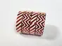 Set 4 role washi tape, benzi adezive cu dungi roşu metalic