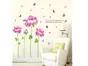 Set 4 stickere flori mov, Folina, 115 cm înălţime