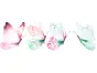 Set 4 stickere fluturi, Folina, în culori pastel