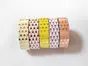 Set 5 role Washi tape, benzi autoadezive decorative cu buline colorate