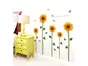 Set 5 stickere Floarea soarelui, decor galben