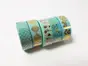 Set 5 Washi tape, modele turcoaz